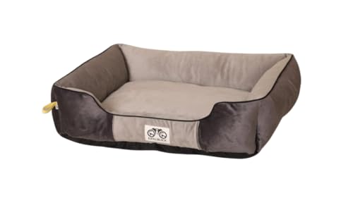 Eifelblick Lit pour chien, de qualité et confortable, en 4 tailles différentes, S à XL, un panier de qualité supérieure à câliner pour nos proches, en gris/anthracite (S)