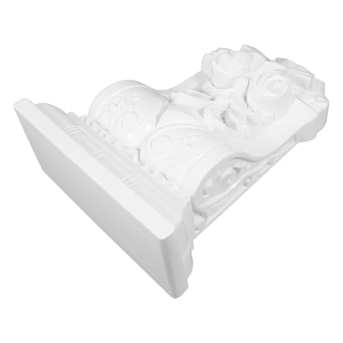 COHEALI Ménsula Decorativa Europea Blanca Autoadhesiva Talla Vintage Detallada para Esquinas y Decoración Interior Fácil de Pintar y Limpiar Resistente y Duradera para Embellecer Hogares