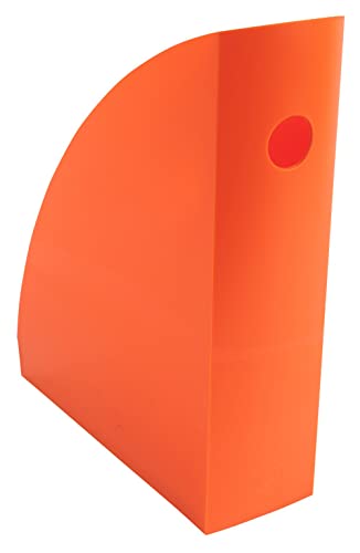 Exacompta 18288D Stehsammler (Mag-Cube, 266x82x305 mm, für DIN A4+, robust und praktisch) 1 Stück mandarine