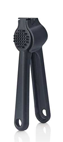 EED Garlic Press with Soft Easy-Squeeze Ergonomic Handle, Unbreakable Best Design For Extracts More Garlic Paste Per Clove, Garlic Crusher for Seeds & Nuts, Professional Ginger Press & Garlic Mincer