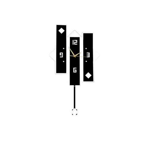 Horloge murale en métal 3D au design minimaliste de haute précision