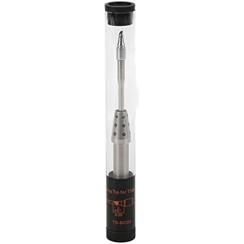 Soldering Head, EVTSCAN Soldering Head Universal Aluminium Alloy Mini Soldering Bit Heat Resistant Electric Soldering Iron Tip for TS80P(TS-BC02) Cover