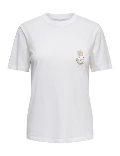 Top Monja SS Only blanc vêtement femme stretch taille XL été