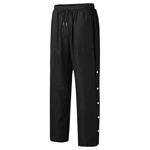 Zanjkr Calça social para casamento, calça de moletom masculina, com bolsos, calça de exercício leve,