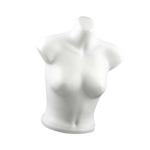 Folpus Mannequin de Buste de Femme Mannequin de Soutien-Gorge Mannequin de Lingerie Forme de Corps de Femme pour vitrine