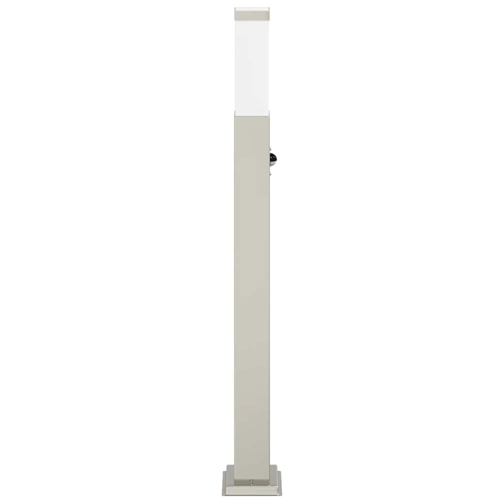 Lampada a colonna con sensore in acciaio inox, altezza 80 cm, IP44, resistente alle intemperie, con diffusore per terrazza, giardino e vialetto, rilevatore di movimento, illuminazione esterna