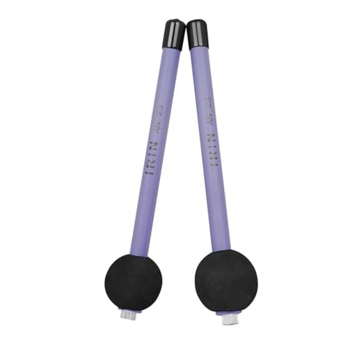 ULDIGI 1 Pair Wire Drum Brush Set Steel Brush for Drum Cleaning Jazz Drum Accessories Retractable Drum Brush Non-slip Handle