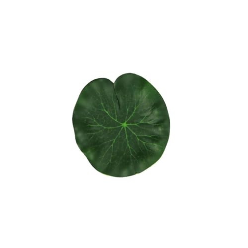 HKYBCF Nenúfar Artificial 2 uds Hojas de Loto flotantes Artificiales Planta de follaje Falso decoración de Piscina de Estanque de jardín (Color : 10cm)