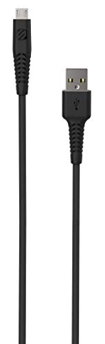 USB to Micro USB Cable, Scosche Syncable HD Heavy Duty Charge & Sync Cable for All Micro-USB Devices 10-ft. in Black