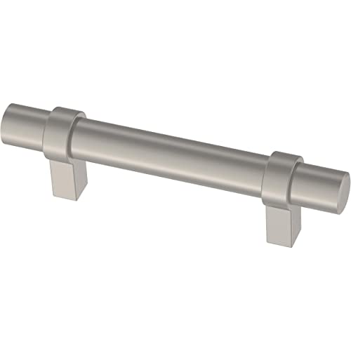 Franklin Brass 3" (76mm) Simple Wrapped Bar Pull (10-Pack), Stainlesssteel, 10 Pack