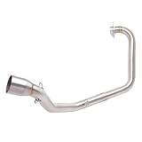 Acero inoxidable: El tubo del silenciador de escape está hecho de acero inoxidable, que es duradero y no se oxida.