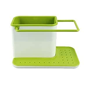 3 in 1 Plastic Sink Caddy Organizer Kitchen Soap/Sponge/Cloth and Brush Holder Accessories, Multicolour (B08BRZWSCX) Amazon Price History, Amazon Price Tracker