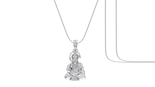 Pendentif Hanuman argent pur anti-oxydation pour une sérénité et vitalité durable