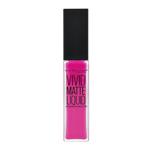 Maybelline New York Vivid Matte Liquid Lippenstift 15 electric pink, 1er...