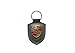 Porsche Grey Crest Key Tag Ring