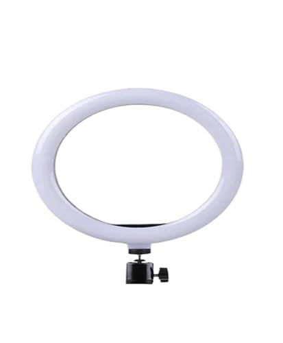 Aro de luz LED para videollamadas en casa y directos con trípode de mesa de 50cm