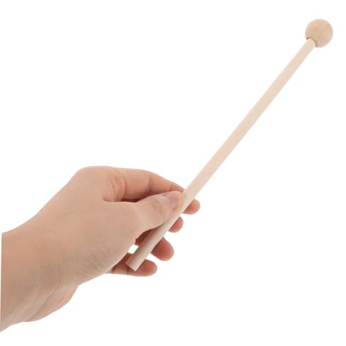 Par de baquetas de madera natural para principiantes miniatura 4