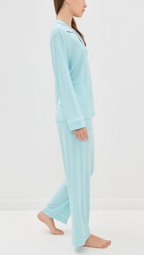 Image of Eberjey Gisele Classic Women's Pajama Set | Long Sleeve Shirt + Long Pants