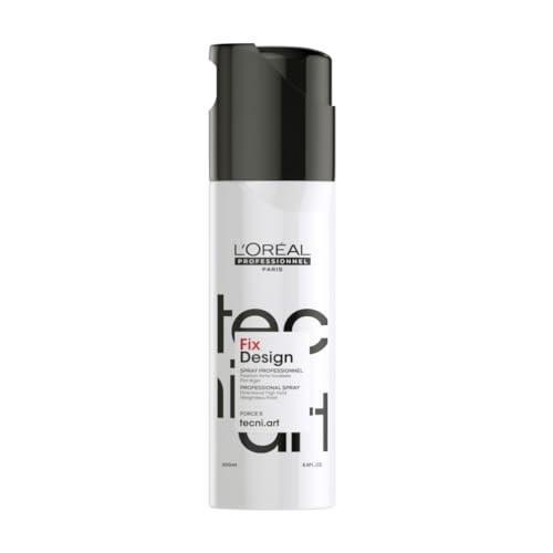 L'Oréal Professionnel Professionelles Haarspray für definierte Looks mit präziser Fixierung für ein schwereloses Finish, Sehr starker Halt, Tecni.ART, Fix Design, 200ml