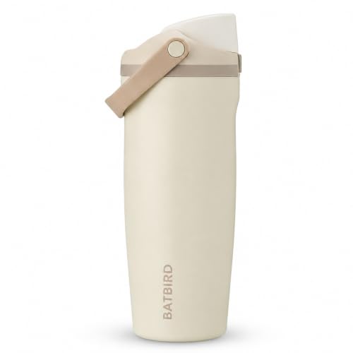 Image of Stainless Steel Water Bottle 32 oz with Flip Lid and Carry Loop (Lightly Toasted, 900 ml)