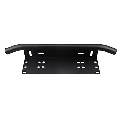 Universal License Plate Frame Off Road Accessories Front Frame for car Numbers Light bar Mount Bumper Holder Brackets(Black)
