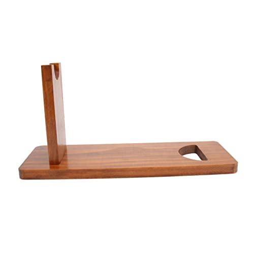Soporte de vino de madera rojo para exhibir botellas miniatura 1