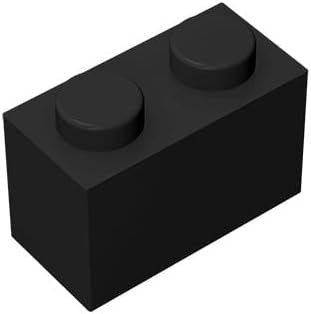Ladrillo de construcción clásico de 1 x 2, bloque de ladrillo a granel de 100 piezas, compatible con piezas y piezas Lego 3004, juego creativo -