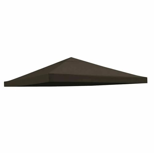 HEUchuan Toldo de Repuesto for toldo de Patio, Impermeable, con protección UV, de 10 x 10 pies para Camping, jardín, Picnic(Coffee)