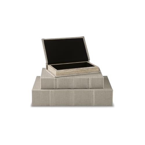 Signature Design by Ashley Keepsake Box Set of 3, Beige Linen, Jolina - image 5