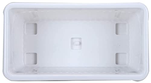 Image of Rectangular Plastic Pots for Plants, Window Flower Pots for Home, Window Display, Garden (Multicolor 14 inch - 6 pc)