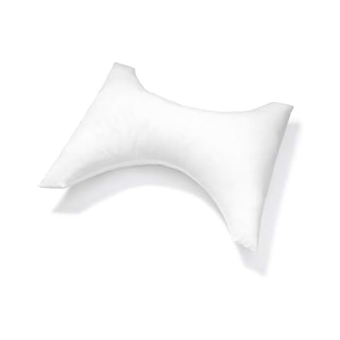 PILLOWS WITH A PURPOSE Orthopedic Neck Pillow White Butterfly Shaped Support Cushion with Cover Cover