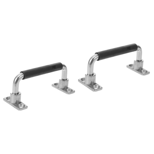 VILLFUL 2pcs Folding Handle Door Handles Cabinet Handles Door Knob Cabinet Door Handle Folding Pull Door Pulls Container Handle Cabinet Hardware Chest Handles Boat Handles Silver Rubber