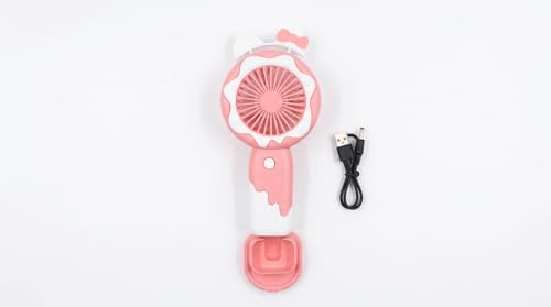 Image of HAND FAN FOR SUMMERS (PINK KUROMI FAN)