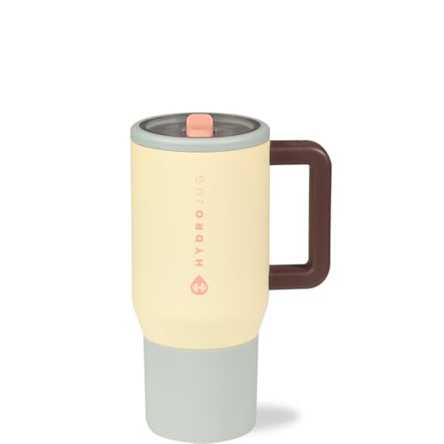 HydroJug Insulated Kids Water Bottle with Flip Straw and Handle, Leakproof and Durable, Perfect for School, Sports, Lunch, Travel and Camping, Belle 20 Ounce