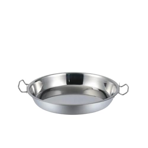 Hrzisda 冷麺蒸し器 ステンレス鍋 冷麺作り道具 冷麺鍋 冷麺皿 複数サイズ 24cm~32cm 中華料理道具 厚手ディナープレート 家庭用 (1個/【スクレーパー付属】,30cm)