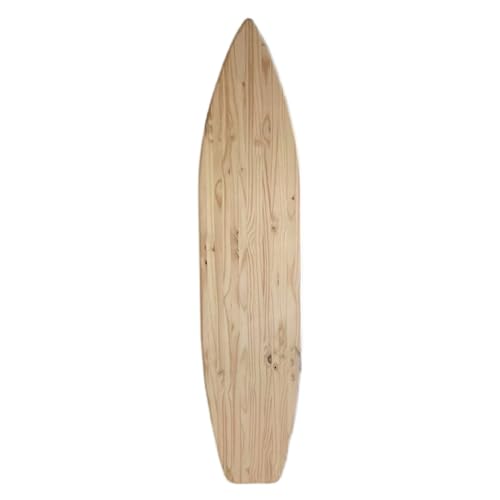 Handmade 6 foot pine wood surfboard wall art unfinished raw wood decor sign. Ships Fast. unique gift idea sign 3/4