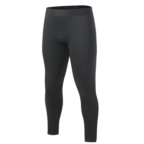Vhersily Pantalones de compresión para hombre Entrenamiento Mallas de correr Transpirable Secado Rápido Capa Base Atlético Gimnasio Yoga Baloncesto Elástico Pantalones Estrechos Gimnasia Correr Esquí