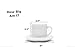 Bruntmor Porcelain Cappuccino Cups with Saucers - 4 Ounce for Specialty Coffee Drinks, Latte, Cafe Mocha and Tea - Set of 4, White