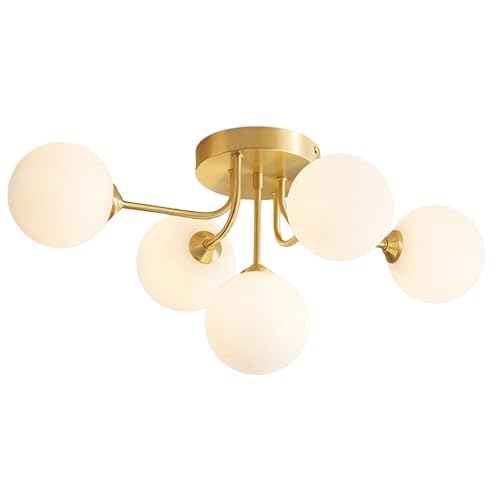 Plafonnier moderne multi-lampes en verre pour sublimer la chambre