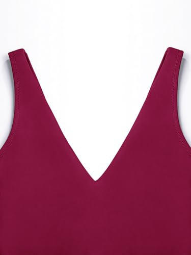 Image of LASLULU Womens One Piece Swimsuit Padded Sexy V Neck Swimwear Bathing Suits