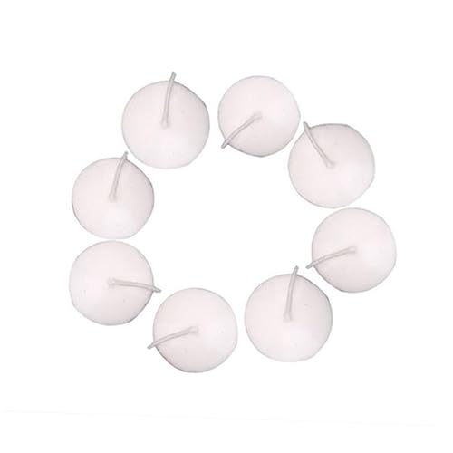 HOLIDYOYO 10pcs Unscented White Floating Candles Burning Decorative Discs for Weddings Events and Christmas Hours Paraffin Wax
