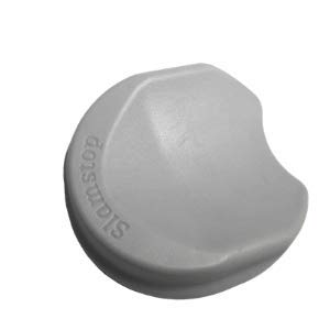 SlamStop Door Stopper Stops Slamming Doors by Wedging Door Open (Single, Grey)