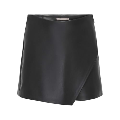 Short Chino Noir ONLY Coupe Droite Slim et Fermeture Zippée Classique