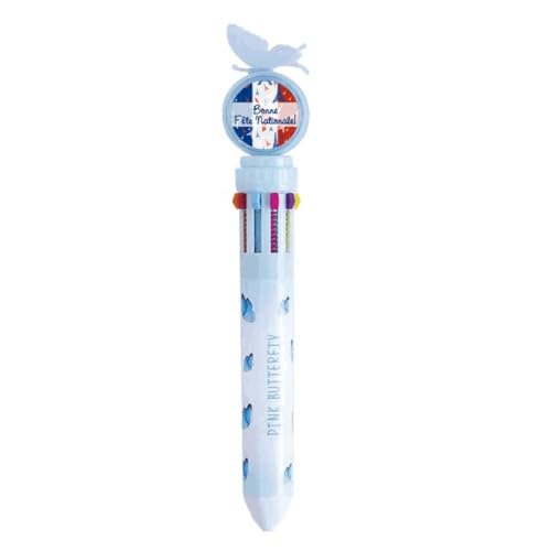 Stylo à bille rétractable multicolore souvenir de la Tour Eiffel à offrir