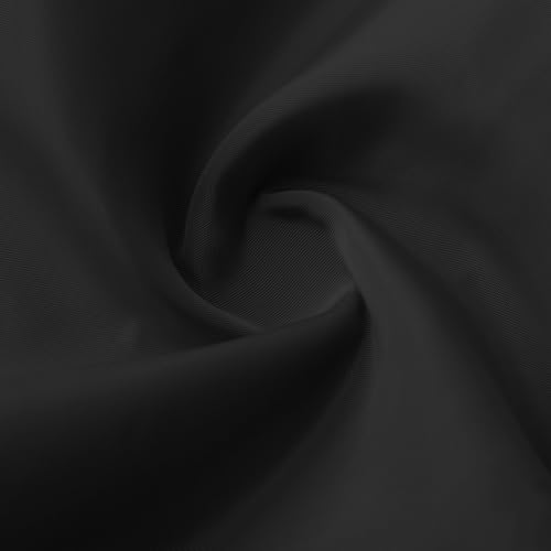 Cheyubny Women's Black Lightweight Waterproof Raincoat with Hood, Plus Size, Large - Image 6