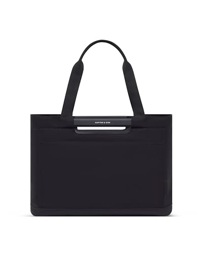 Kapten & Son Vaasa Panier à provisions pliable noir 25 l | Panier noir stable | Avec jeton de chariot et compartiment magnétique | Matériau intérieur...