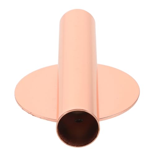 Juego de 2 floreros de pared metálicos colgantes en rosa dorado miniatura 5