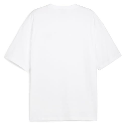 Image of PUMA Mens Better Classics Oversized Logo Crew Neck Short Sleeve Casual Tops Casual