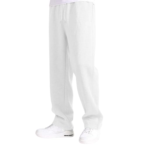 Men's Linen Sweatpants Summer Lightweight Drawstring Waist with Pockets Loose Fit Casual Pants for Beach Daily Wear2