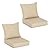 COZYVIDA Indoor/Outdoor Deep Seat Patio Cushions seat(24x24x4.7 inch),Back(25x22.5 inch) : Resilient Foam Filling, Weather Resistant Patio Cushions,2 Sets,Beige